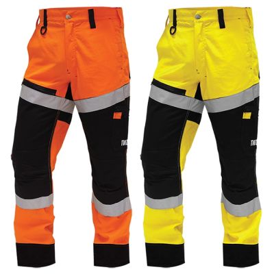 TNBCOLWRS Hi Viz Taped Craftsman Trouser - Ripstop