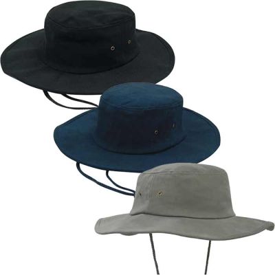 4247 Brushed Heavy Cotton Wide Brim Hat