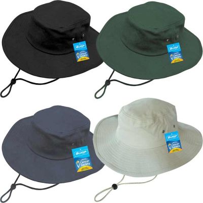 4287 Surf Cotton Brim Hat Neck Cord & slide Toggle