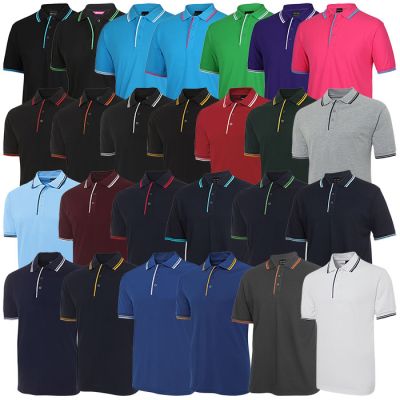 2CP JB Adults Contrast Poly Cotton Polo