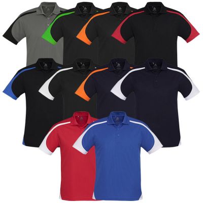 P401MS Mens BIZ COOL Talon Polo