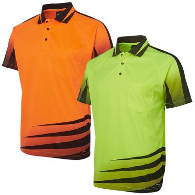 6HVRS JB HiVis Rippa Short Sleeve Sublimation Polo