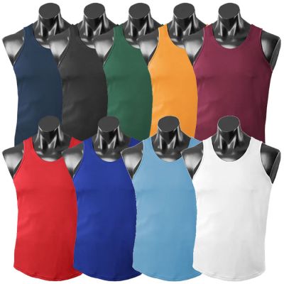 1107 Botany 100% Polyester Waffle Knit Singlet