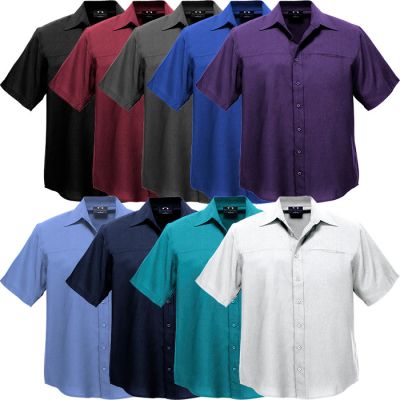 SH3603 Mens Plain Oasis Short Sleeve Shirt