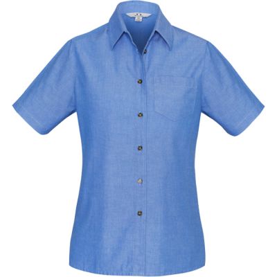 LB6200 Ladies Chambray Short Sleeve Shirt