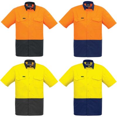 ZW815 Mens Rugged Cooling Day Only Short Slv Shirt