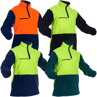 Caution 380gsm Polar Fleece Day Only ½ Zip Jersey