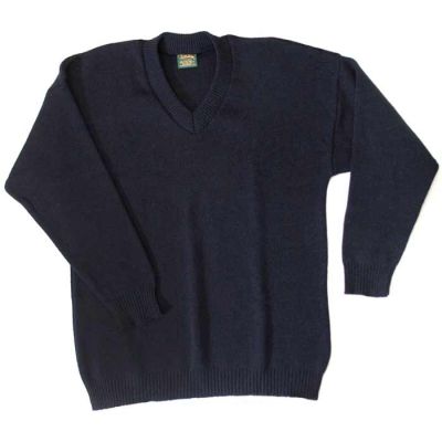 BJ7V Tight Knit V Neck Pullover - 85% Wool/15% Nyl