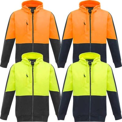 ZT485 Syzmik Unisex Hi-Vis Full Zip Hoodie
