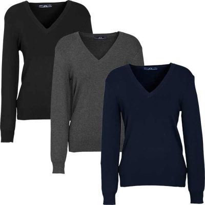 LP3506 Ladies V Neck Pullover
