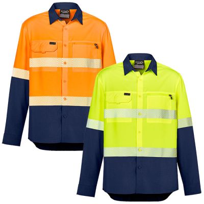 ZW470 Syzmik Mens Segmented Tape L/S Shirt
