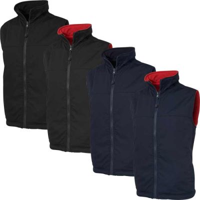 JB P/Cotton /Polar Fleece Reversible Vest