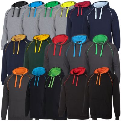 3CFH JB Adults Contrast Fleecy Hoodie