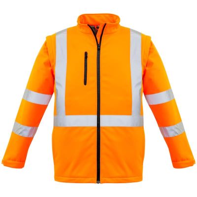 ZJ680 Unisex Hi Vis 2 in 1 XBack Soft Shell Jacket