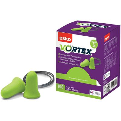 Vortex Bell Disposable Corded Ear Plugs Class 5