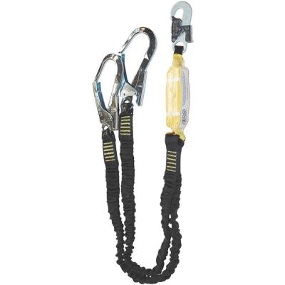 ABM-2T5E Twin Elasticated Lanyard - Scaffold Hooks