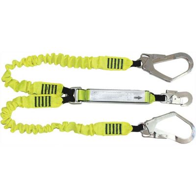 S033 Elasticated Double Leg Lanyard/Scaffold hooks