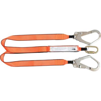 S007C 1.5mtr Double Leg Lanyard with Scaffold hook