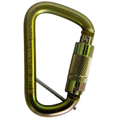 MC002KCE Carabiner Steel Triple Locking Off Set