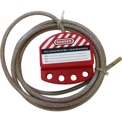 VLE704 Adjustable 1.8Mtr Lockout Cable - 6mm cable