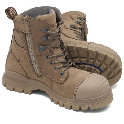 984 Blundstone Zip-Side Safety Boot with Scuff Cap