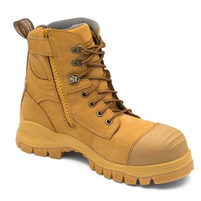 992 Blundstone Zip-Side Wheat Nubuck Safety Boot