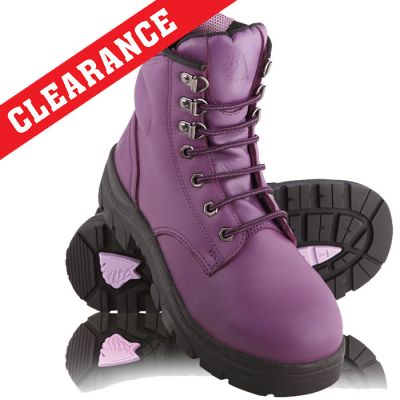 Argyle Women 512702 Steel Blue Lace Up Safety Boot