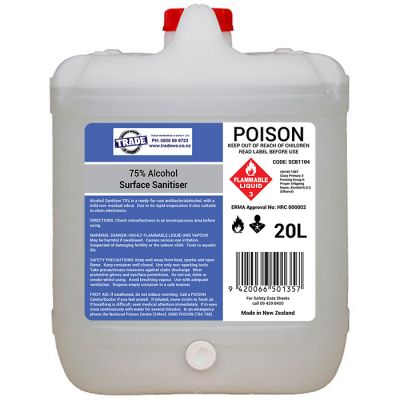 Hard Surface Alcohol Santiser 75% - 20Ltr