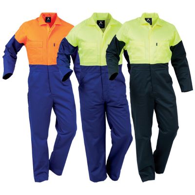 DOPPC P/C Long Sleeve Plastic Zip Day Only Overall