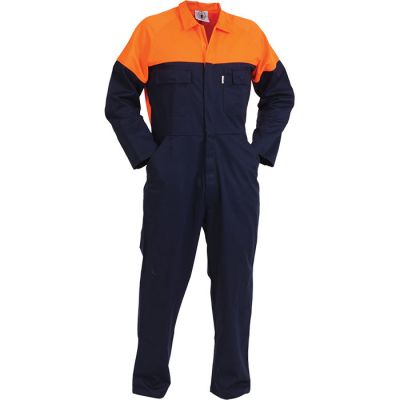 CDZCO 100% Cotton L/Sleeve Two Tone Zip O/all
