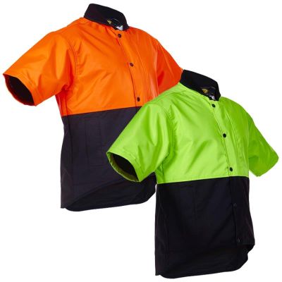 Caution Day Only Oilskin Short Sleeve Vest