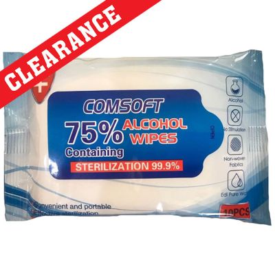 Comsoft 75% Alcohol Hygiene Sanitiser Wipes 10/Pk