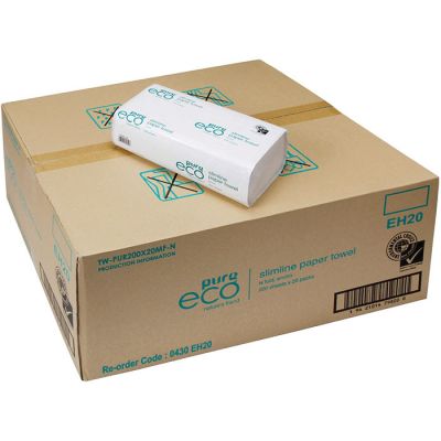 EH20 PUREeco Slimline Single Ply Hand Towel N Fold
