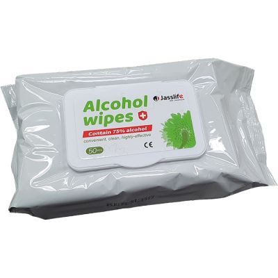 Jasslife 75% Alcohol Sanitiser Wipes 50 Pack