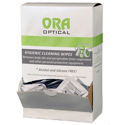ORA Hygienic Respirator Cleaning Wipes Box of 100