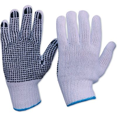 Polka Dot - Single Sided P/C Knit Glove