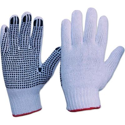 Polka Dot - Single Sided P/C Knit Glove - Ladies