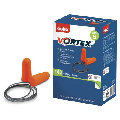 Vortex Earplugs Foam Corded Earplugs 26dB Bx/100