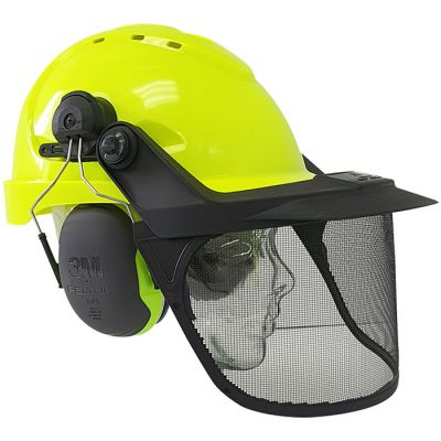 Pro Forestry Set Peltor X4P3G Muff & Mesh Visor