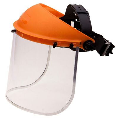 B1 Orange Browguard & Clear Visor Complete