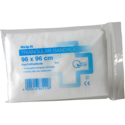 Triangular Bandage with 2 Safety Pins