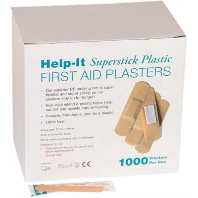 Plasters - Help-It Standard Plastic - Box/1000