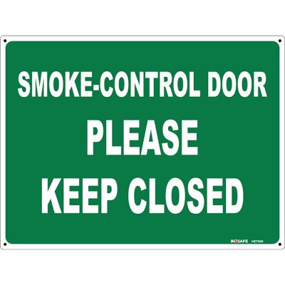 Smoke Control Door Sign