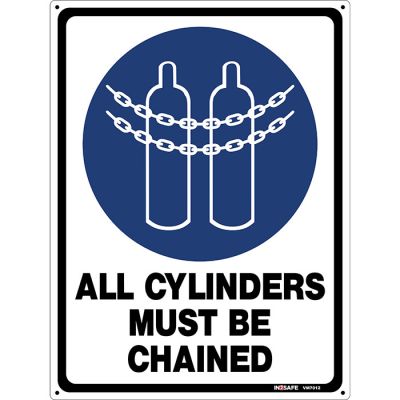 All Cylinders Must Be Chained Sign