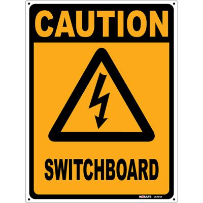 Caution Switchboard Sign