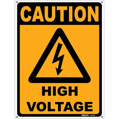 Caution High Voltage Sign