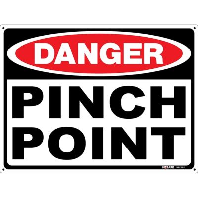 Danger Pinch Point Sign