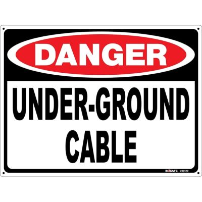 Danger Under Ground Cable Sign