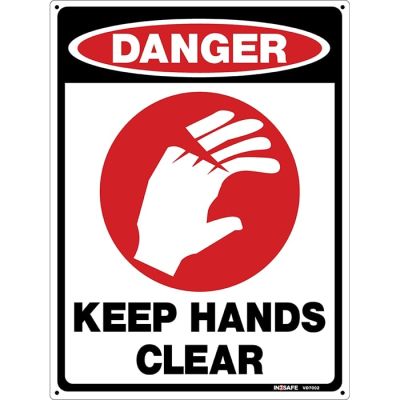 Danger Keep Hands Clear Sign