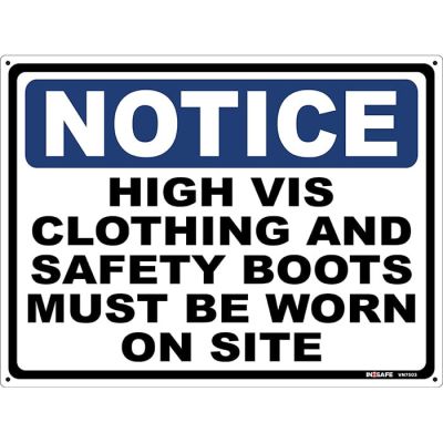 Notice Hi Viz Clothing Must Be Worn Sign